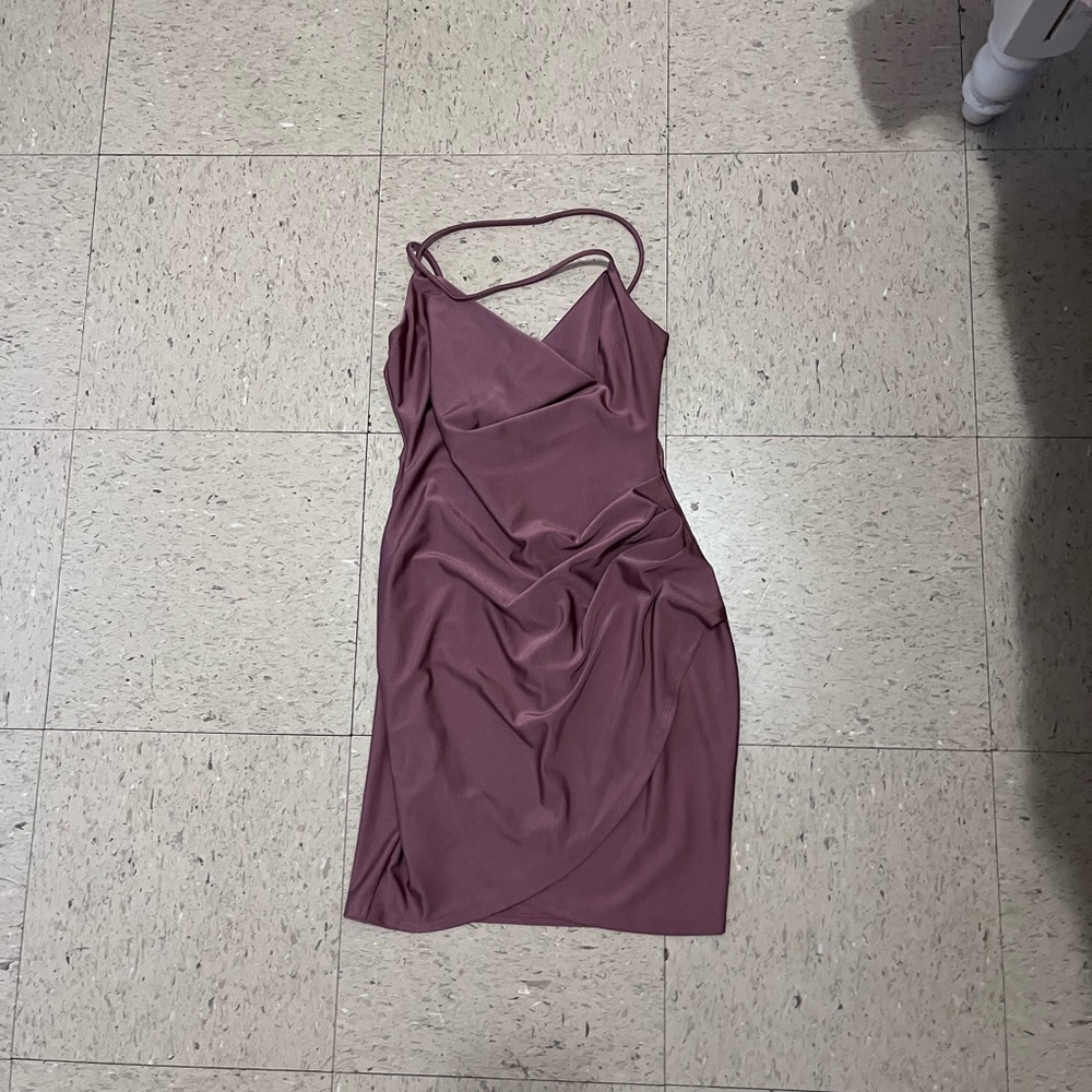 Elegant Mauve Slip Dress